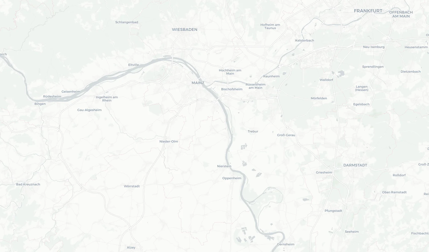 Fahrtroute von Gau-Algesheim nach Darmstadt