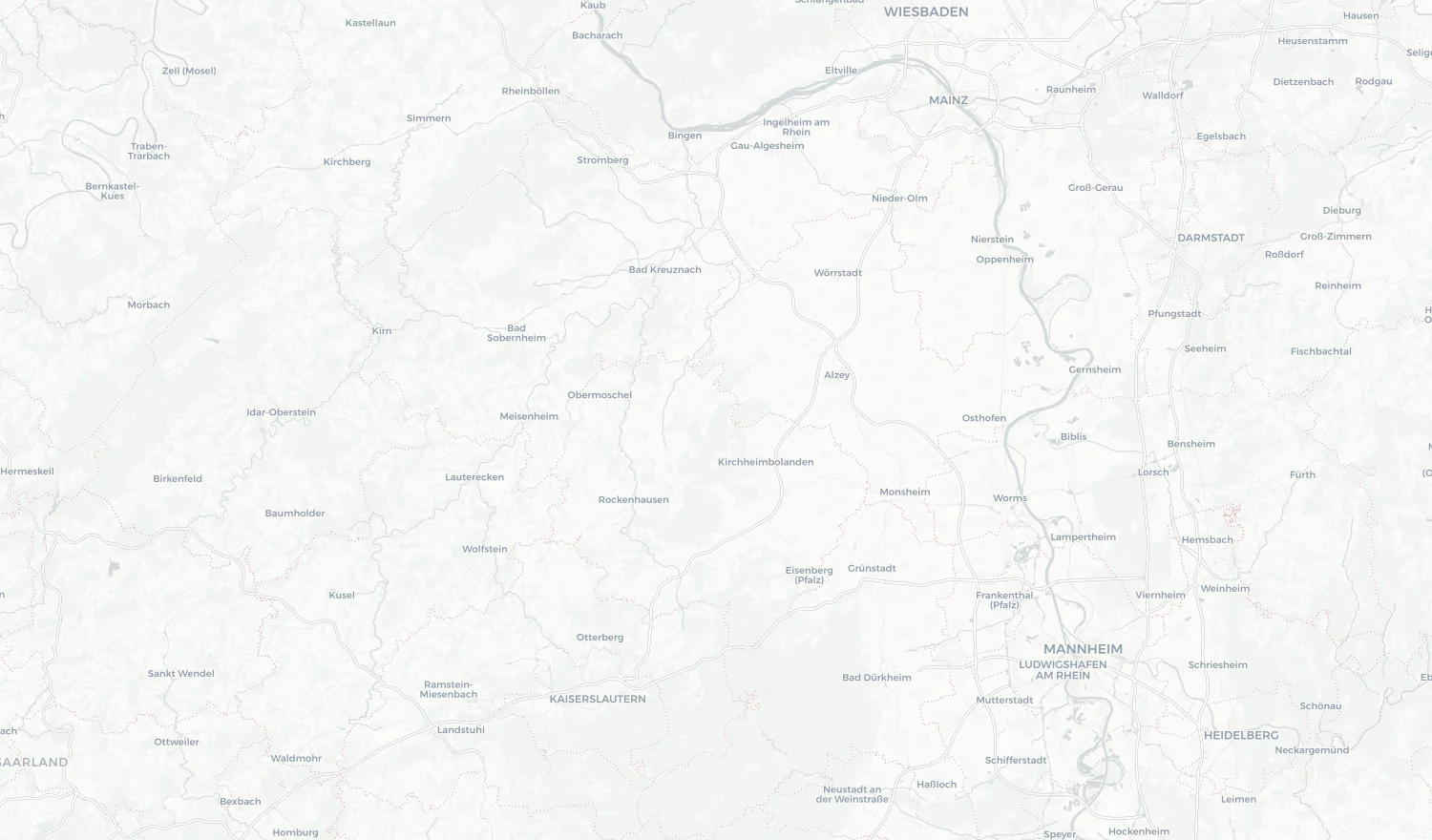 Fahrtroute von Gau-Algesheim nach Kaiserslautern